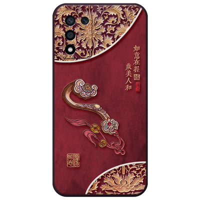 适用oppo立体浮雕如意国风手机壳