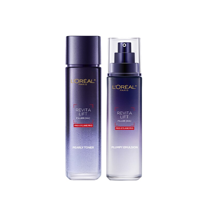 【38礼物】欧莱雅玻色因水乳超水光精华套装紧致抗皱护肤品正品