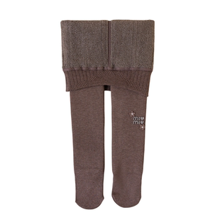 女童孩连裤袜子儿童冬季加绒加厚款保暖洋气花朵竖条纹打底裤宝宝