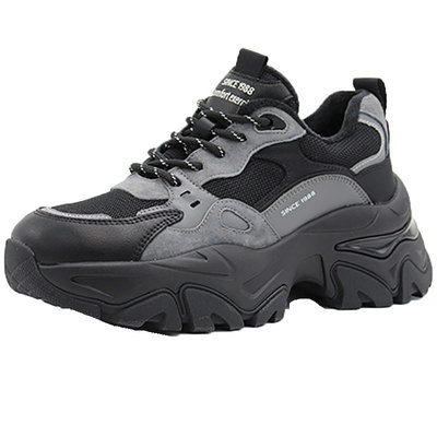 奥康秋冬款休闲系带厚底绒里女鞋