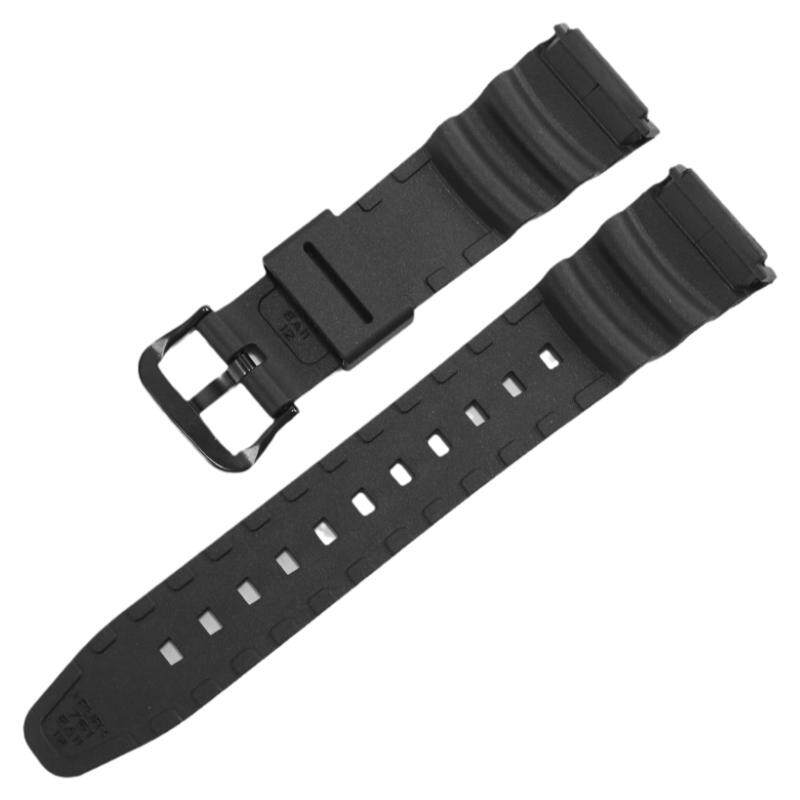 树脂表带代用卡西欧SGW-100-1V/2B系列电子表橡胶手表带3157配件