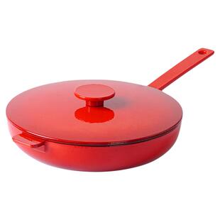 小幸福珐琅锅铸铁锅煎烤平底锅26CM牛排圆形锅家用燃气电磁炉通用