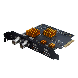 创视之星4路视频采集卡SDI HDMI混合多机位直播pcie内置obs Vmix
