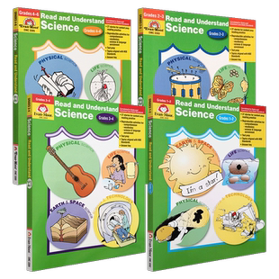 Evan-Moor Read & Understand Science  阅读与理解系列 科学科普知识 美国加州教辅 evanmoor 少儿英语原版进口 英语提升  儿童