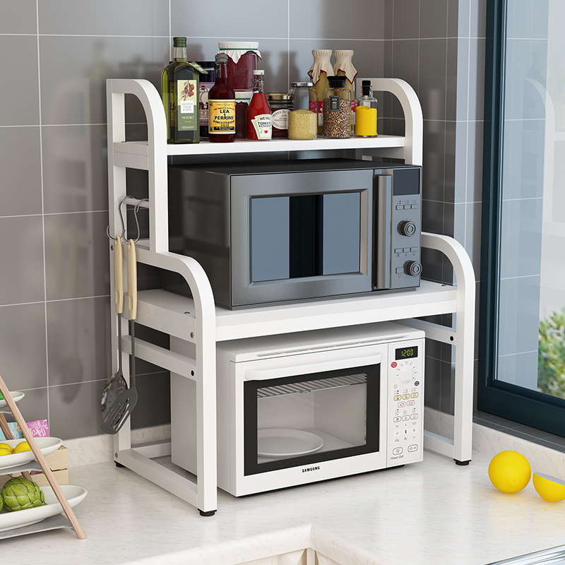 厨房置物架台面多层微波炉烤箱架子家用厨房用品大全调料收纳架子
