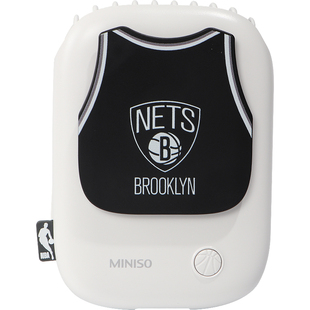 miniso名创优品NBA挂脖小风扇女迷你懒人便携式静音男生随身可爱