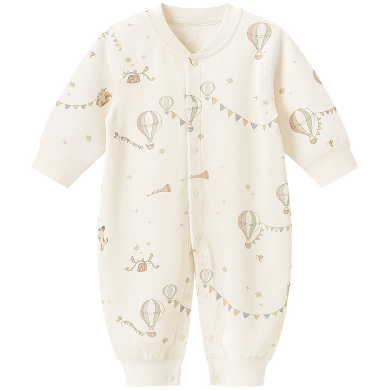 婴幼儿纯棉连体衣春秋季哈衣爬服