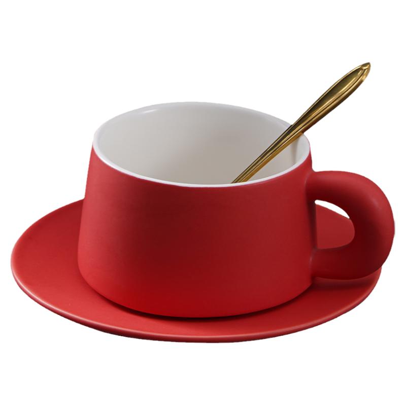 高档精致陶瓷手作咖啡杯高颜值轻奢下午茶茶杯欧式小奢华简约家用