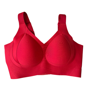 本命年大红~B-G大胸圆润显小无痕舒适型无钢圈文胸软支撑内衣