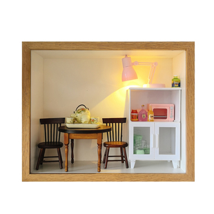 立体中空3厘米5厘米7.5厘米开槽抽拉式相框手办干花展示装裱画框