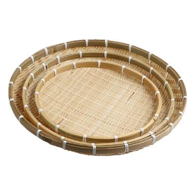 晾晒筐手工托盘竹制竹编沥水筛子