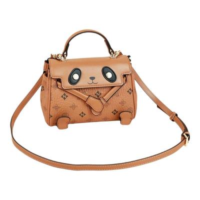 稻草人女包2025新款单肩熊猫小包