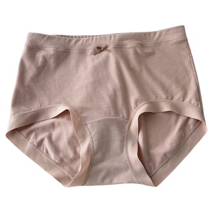 花仙子秋冬新款女士高腰内裤胖MM大码舒适无痕磨毛短裤暖10A抗菌