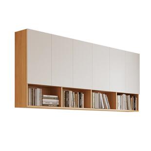 实木吊柜书架收纳柜挂墙式阳台置物顶柜卧室餐厅壁橱储物上墙壁柜