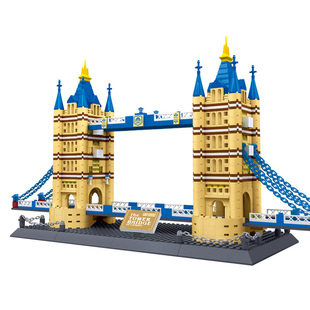 世界著名建筑城堡积木 儿童益智拼装玩具男孩女孩节日礼物摆件