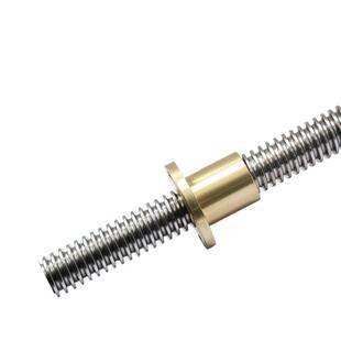 304不锈钢梯形丝杆粗牙丝杠 T12 16 20 25 28 30 32t型螺杆铜螺母