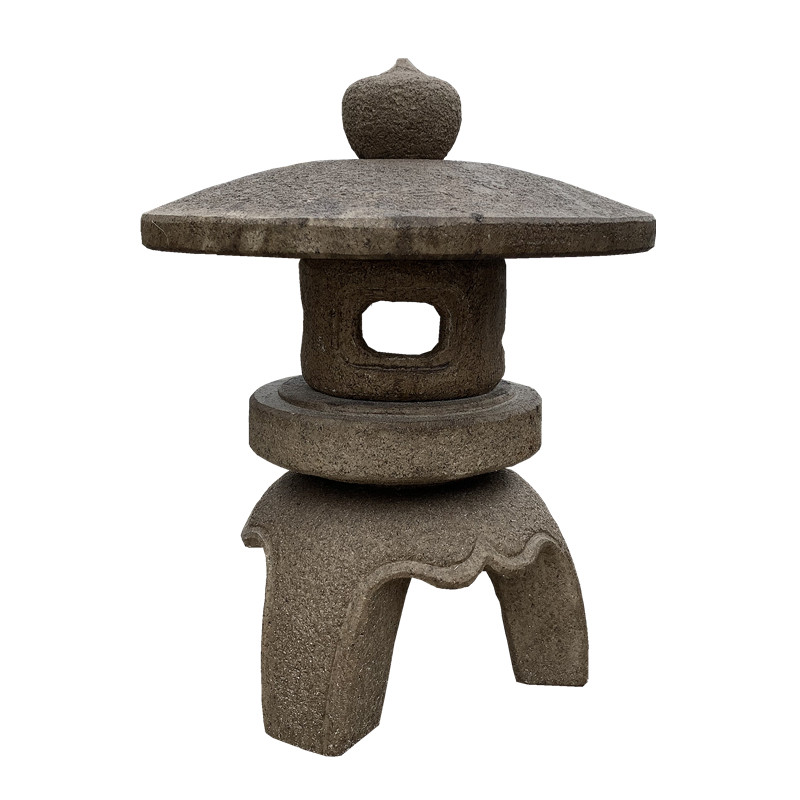 仿古石灯天然石户外石头灯园林景观灯日式庭院石灯笼花园装饰灯笼