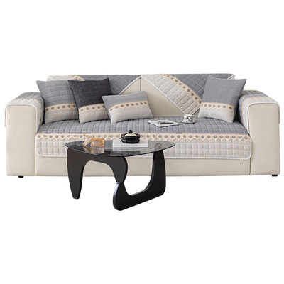 灯芯绒沙发垫防滑四季通用