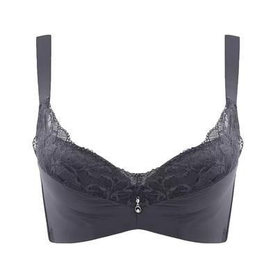 贝佳人文胸软钢圈大码显小内衣女