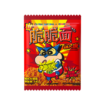 乔克蒂姆小新干脆面零食香辣味烧烤味香酥脆爽捏碎干吃袋装整箱