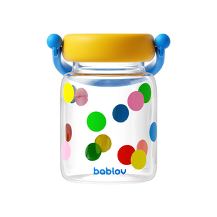 bablov豆浆水杯女生夏日高硼硅外带玻璃杯子便携牛奶早餐杯耐高温