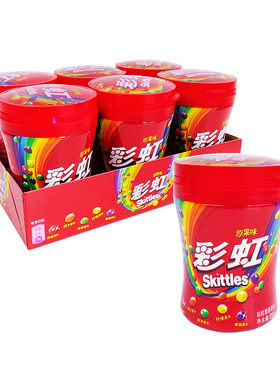 彩虹糖120g大瓶装原果味