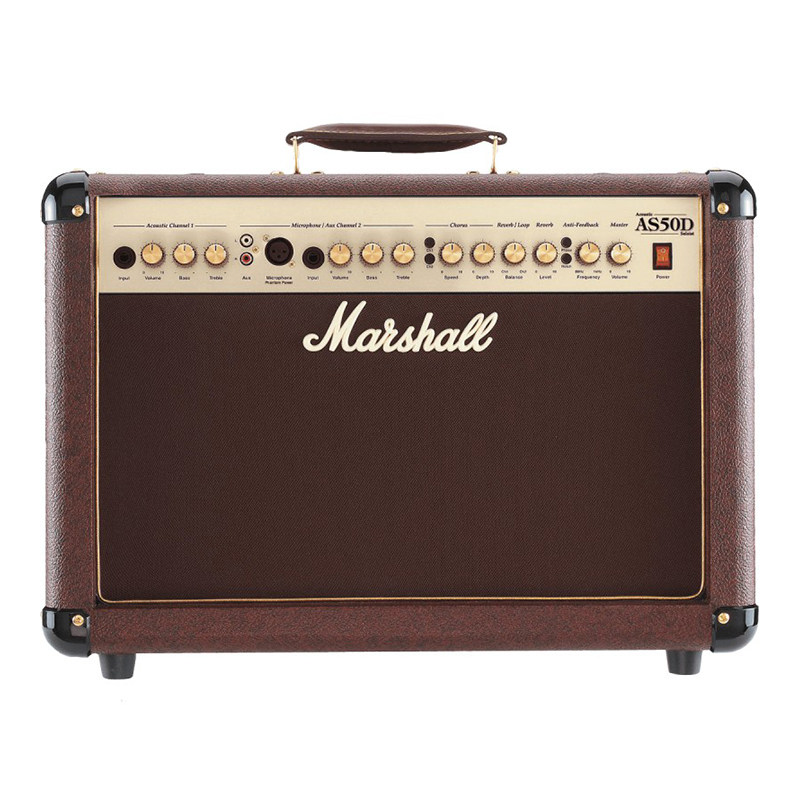 Marshall马歇尔AS50D电箱原声木吉他民谣弹唱户外专业音箱响马勺