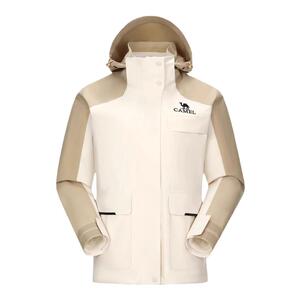 暴雨户外骆驼三合一外套登山服男