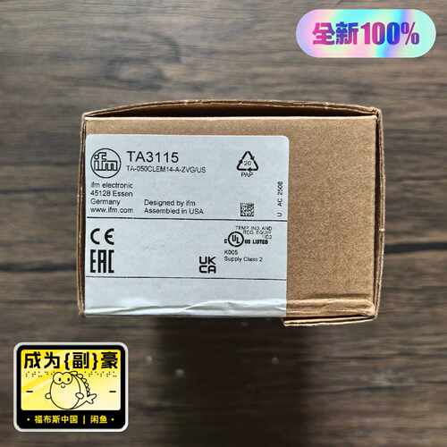 溢价- IFM易福门 TA3115 温度传感器， 实物