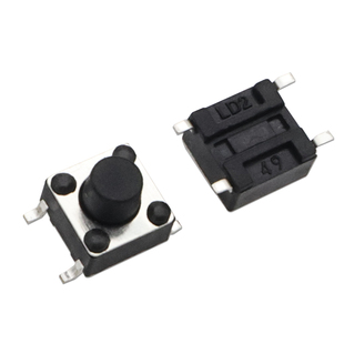 轻触开关4脚贴片6*6*4-17贴片盘装耐高温高寿命按键按钮6x6编带