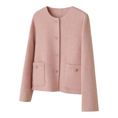 反季清仓也有好货！高端配比，王炸面料！真丝羊毛呢外套女小个子