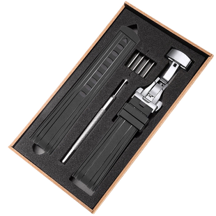 适配欧米茄新海马300氟橡胶手表带 海洋宇宙007 AT 150男硅胶20mm