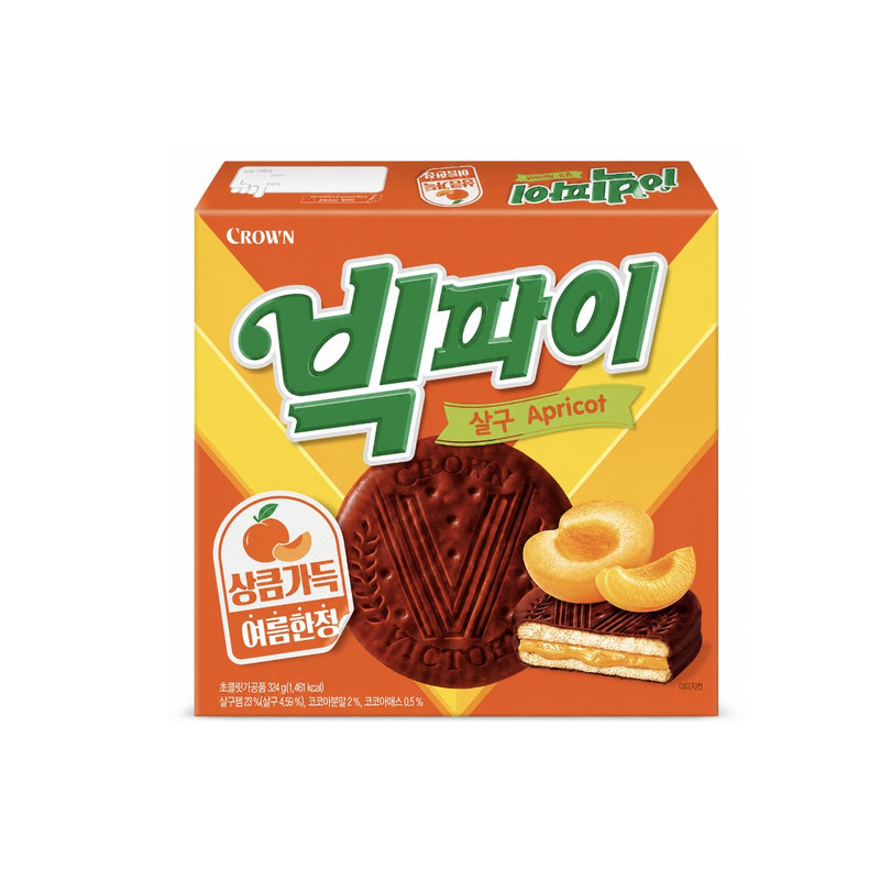 韩国直邮克丽安杏子夹心饼干
