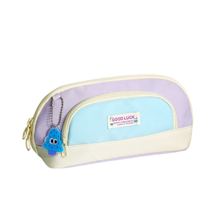 多巴胺可折叠大容量笔袋女生高颜值小学生2026新款初中文具铅笔盒