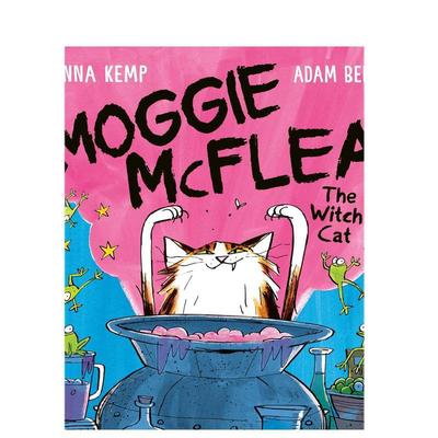 【现货】女巫的猫MoggieMcFlea英文儿童绘本虚构类进口原版图书精装Moggie McFlea : The Witch's Cat6岁-9岁Anna KempSimon & S