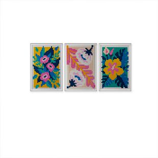 KGBOX乐高积木31207花卉艺术马赛克像素壁画亚克力展示盒防尘罩