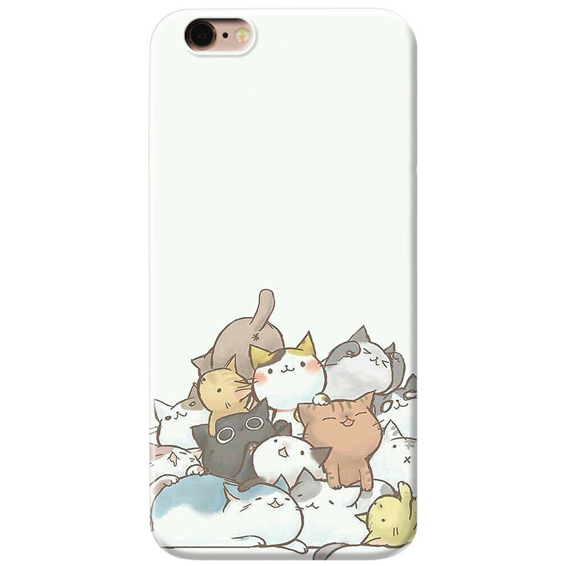 卡通猫咪XR适用iphone8苹果12手机壳6s可爱7plus女款13软16/11promax简约se第二2三3代15六