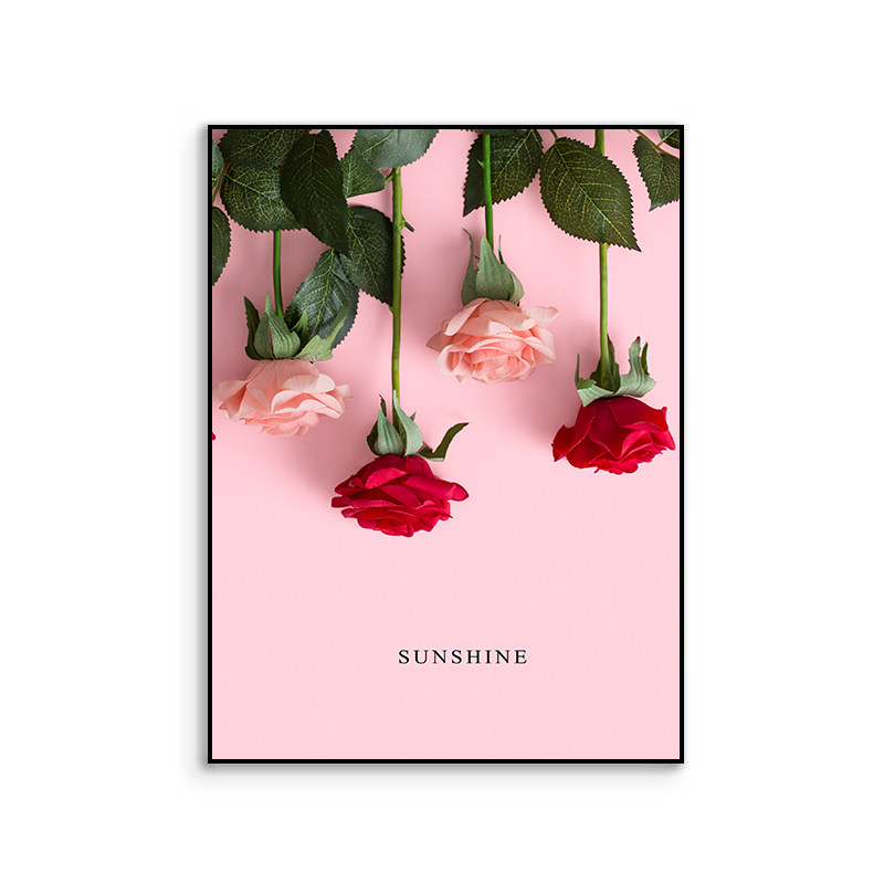 浪漫花卉房间床头主卧客厅背景墙
