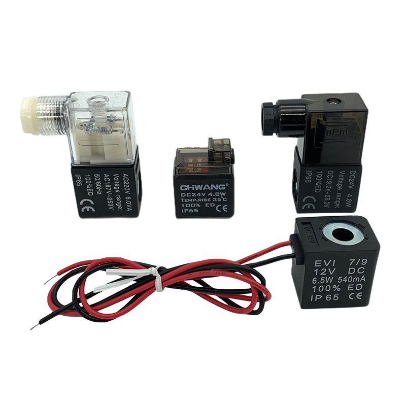 电磁阀全铜线圈4V210-08 4V310-10 4V410-15 AC220V DC24V 防爆3V