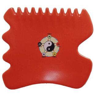 五行五色能量磁疗体雕板刮痧按摩罐陶瓷痧养生开背全身通用经络板