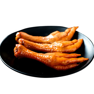 沟帮子鸡爪子尹家五香卤味凤爪即食零食香辣烧烤黑鸭香熏25g包邮