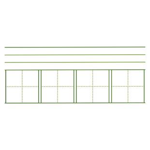 昕果磁性白板四线格拼音田字格画线格英文字母黑板贴书写易擦便携磁力贴白板磁性水性笔写字板小学生磁贴黑板