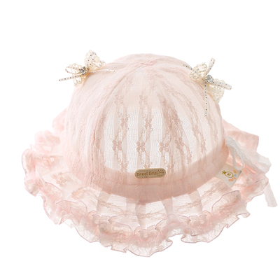 春夏薄款女宝宝防晒渔夫遮阳帽