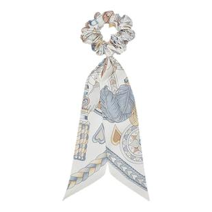 经典桑蚕丝系列18姆米绸缎面弹力欧美风轻奢燕尾大肠发圈长尾发绳