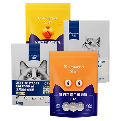 宠熙全价生骨肉双拼鲜肉烘焙猫粮