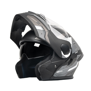 AD电动摩托车头盔男女士机车安全帽四季通用全盔3C/DOT认证揭面盔