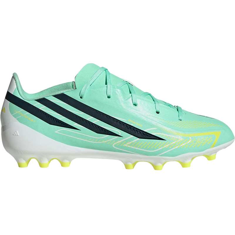 Adidas阿迪达斯F50儿童足球鞋中端AG短钉系带人造草学生训练运动