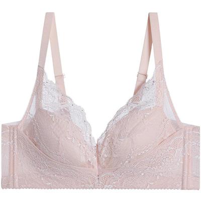 爱慕美体春之舞曲内衣女软钢圈加高侧比无纺布薄杯大胸显小文胸