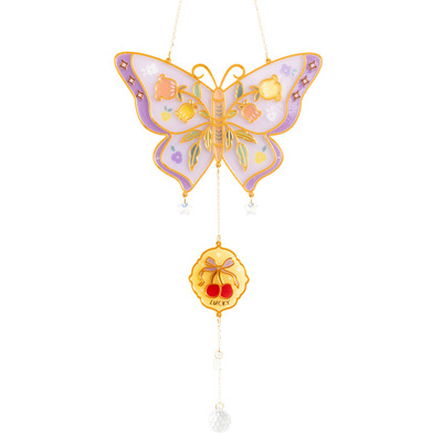 浪漫艺术蝴蝶风铃空中吊饰墙挂件