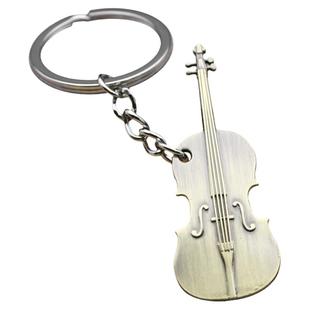 创意金属提琴模型小挂件迷你锌合金挂饰乐器礼品琴行纪念品饰品
